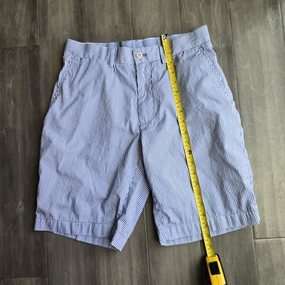 Mens Polo Ralph Lauren Golf Shorts Blue And White  Striped Size 30 - Picture 3 of 7